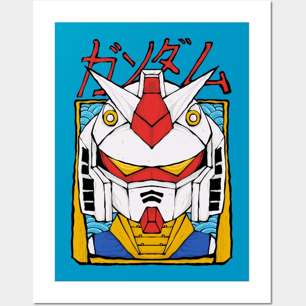 Gundam rx 78 Wall Art by Amartwork